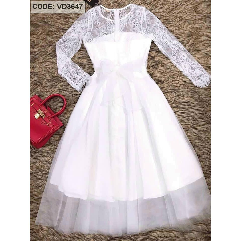 Gunkaymatter Váy Đầm Xoè Công Chúa Ren Phối Tùng Lưới Cứng Chất Liệu Ren Phối Lưới Thời Trang Nữ