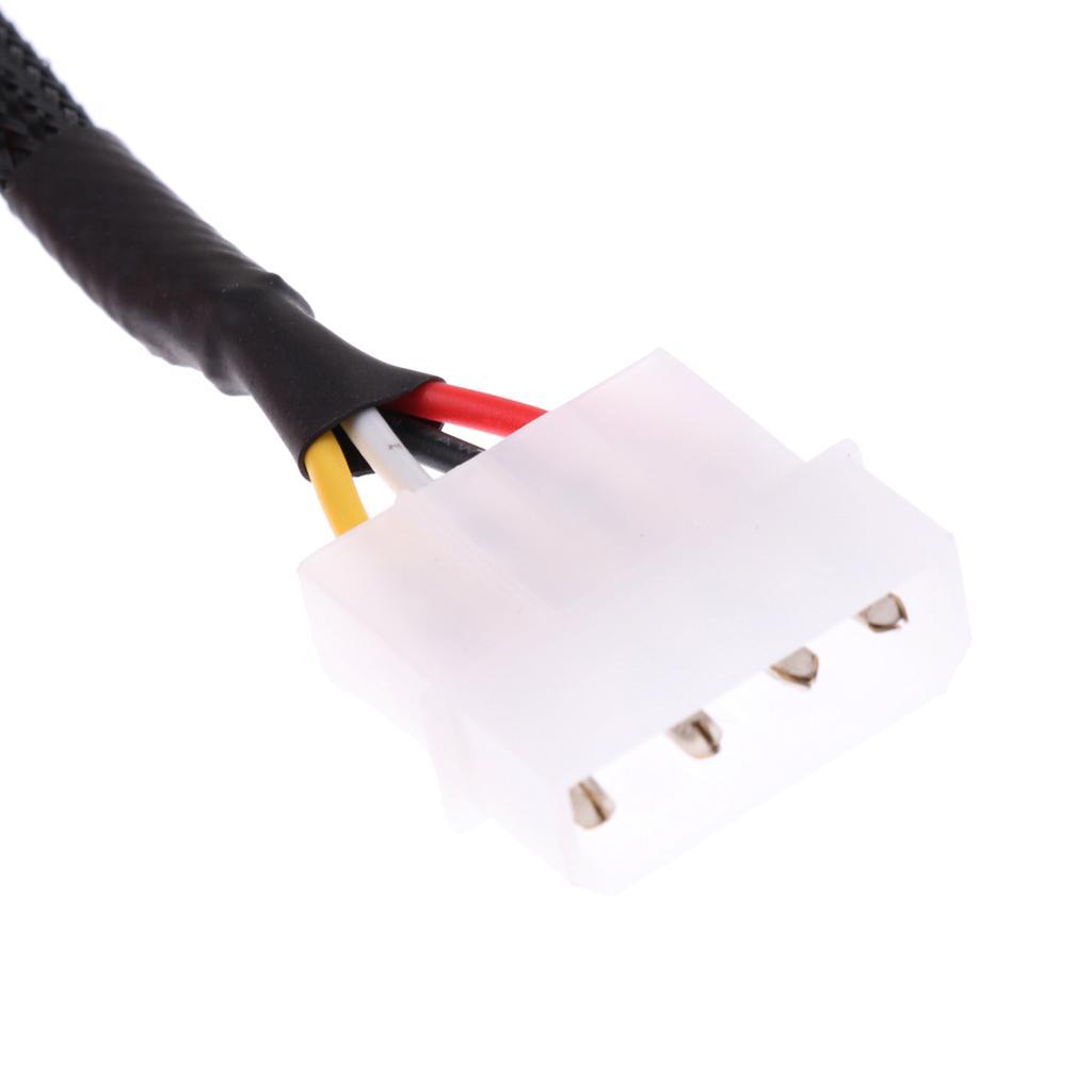 24-Inch 4-Pin Male To 4 15-Pin SATA II Female