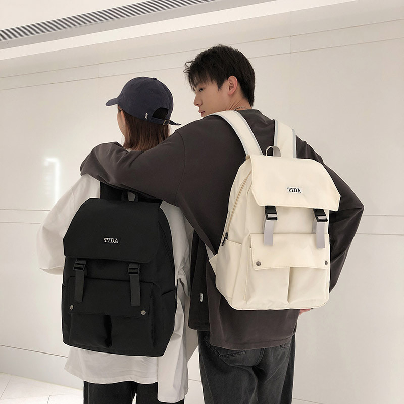 Balo ulzzang unisex Hàn Quốc, Balo đi học nam nữ thời trang kiểu dáng basic