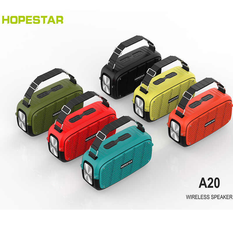 Loa bluetooth di động Hopestar A20 - Loa siêu bass, màng rung cộng hưởng - Tặng kèm 1 micro không dây - Công suất 55W, Bluetooth 4.2 - Tính năng TWS (True Wireless Stereo) - Nghe nhạc âm thanh boombox cực mạnh - Hàng nhập khẩu