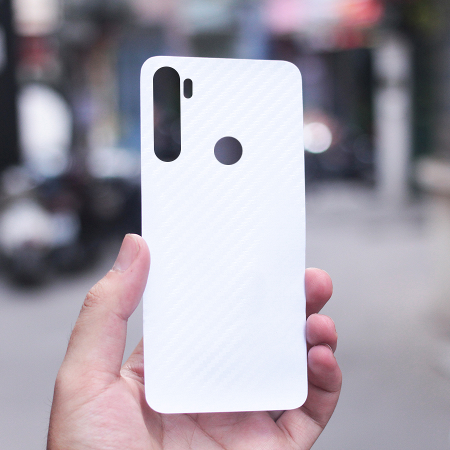 Miếng Dán Mặt Lưng Cacbon Dành Cho Xiaomi Redmi Note 8 - Handtown - Hàng Chính Hãng