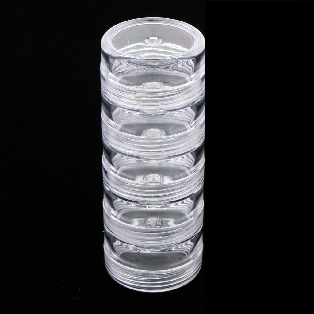 25 Cosmetic Empty Jar Pot Eyeshadow Makeup Cream Lip Balm Container Portable