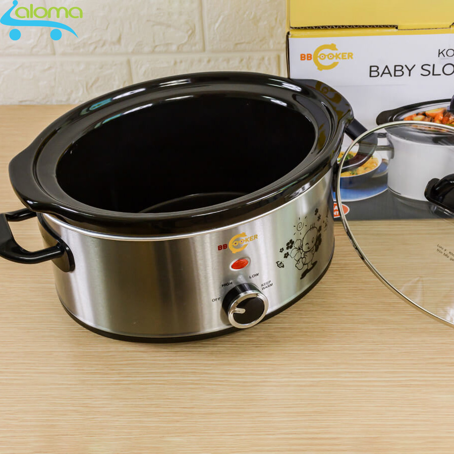 Nồi nấu chậm hầm kho nấu cháo dinh dưỡng 3.5 lít BBcooker BS35 - Tặng bộ thìa đũa