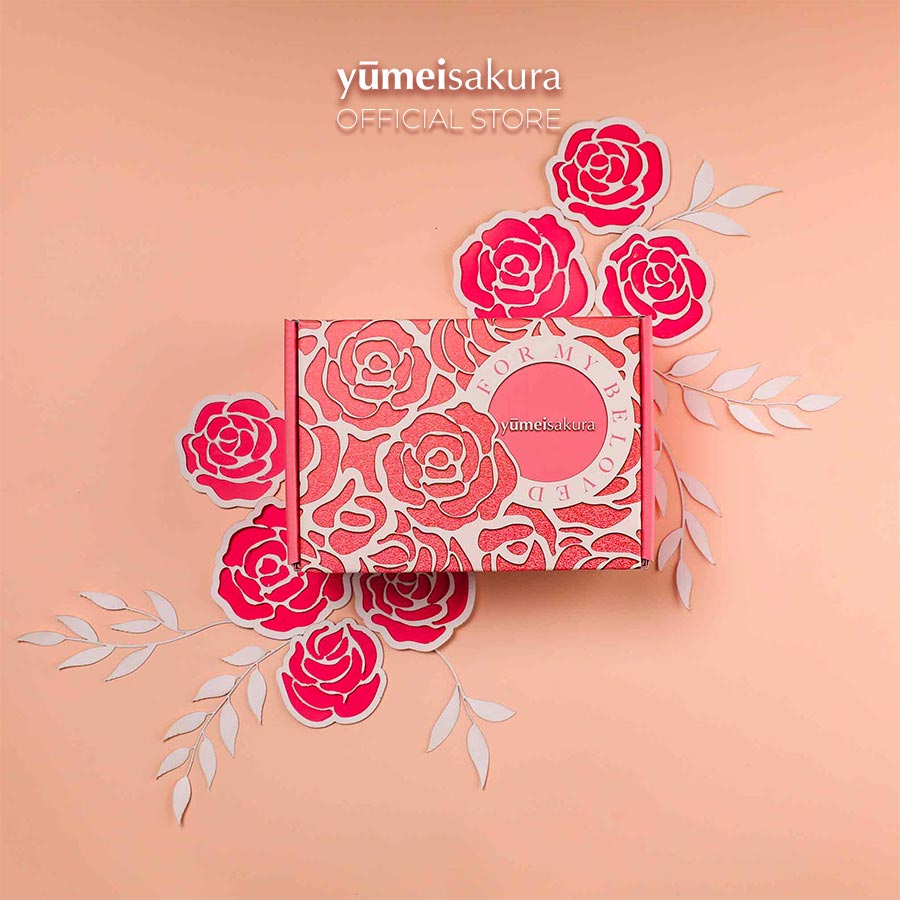 [ GIFT ] Lady Box Hộp Quà Chăm Da Rạng Ngời Yumeisakura ( không bao gồm thỏi son môi 3.5g )