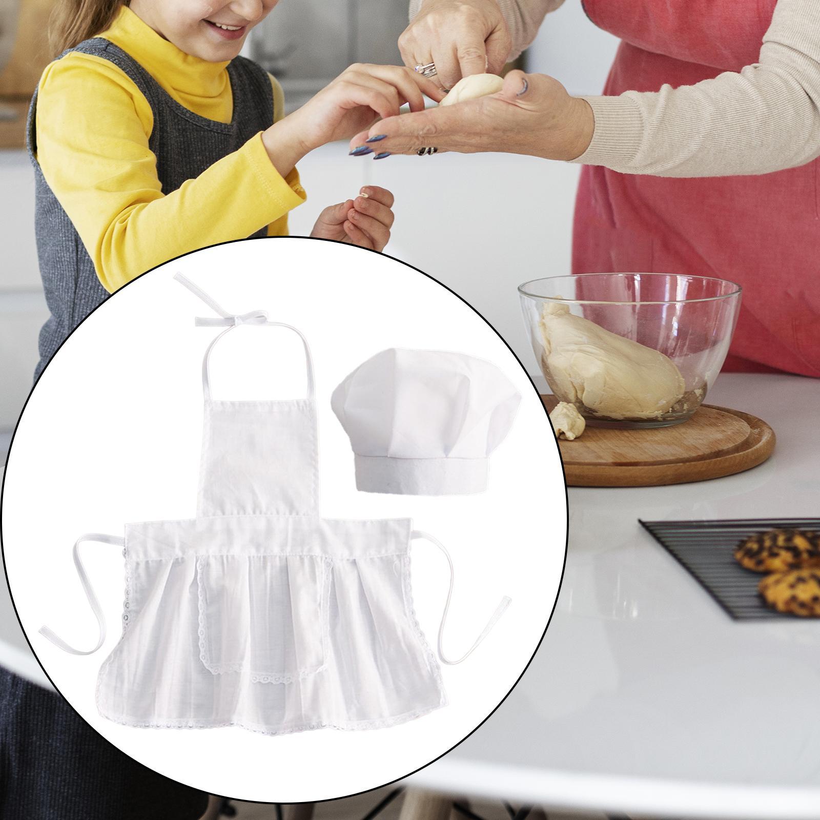 2 Pieces Baby Chef Apron and Hat Infant Baby Chef Costume Kids Costumes Set