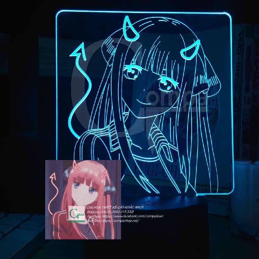 Đèn Ngủ ANIME LED 3D Gotobun no Hanayome Nino Nakano Type 02 AGNH0102 16 màu tùy chỉnh