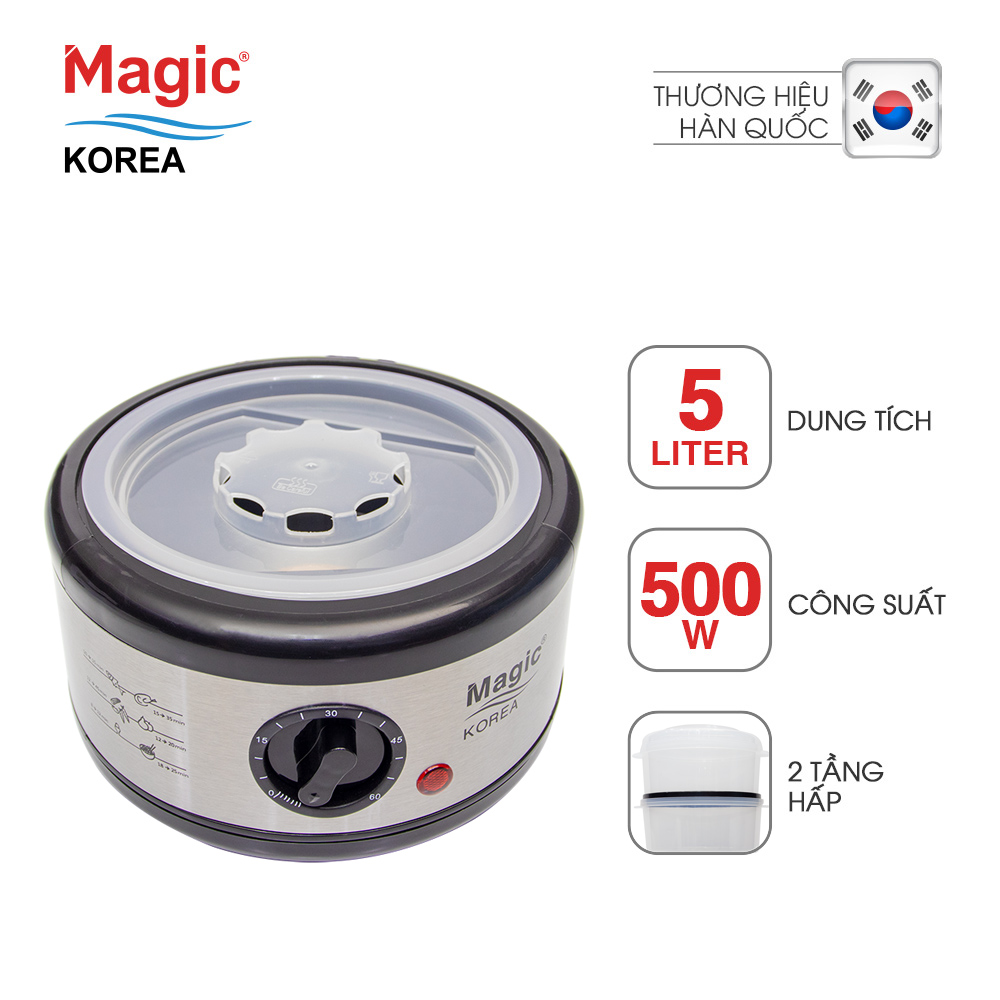 Máy Hấp Thực Phẩm Magic Korea A64 (5.0 Lít) - Hàng chính hãng