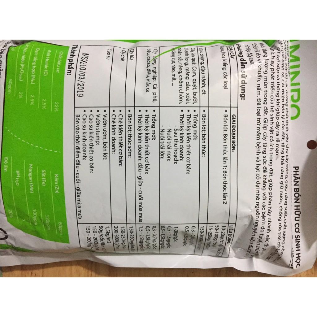 Phân bón hữu cơ sinh học Minro 700gr dạng viên nở