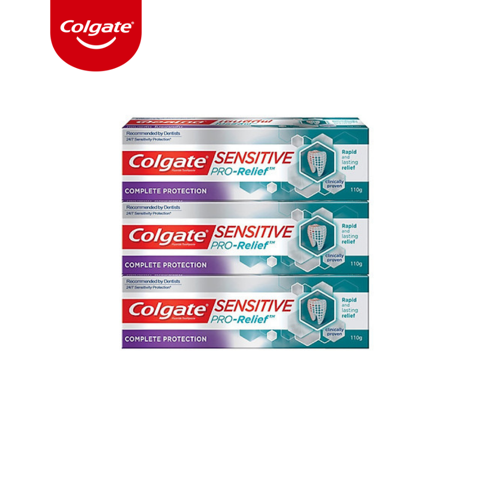 Bộ 3 Kem đánh răng Colgate Sensitive ngăn ê buốt và bảo vệ toàn diện 110g/tuýp