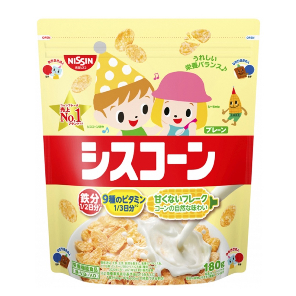 Ngũ cốc giòn ăn liền nguyên vị NISSIN Ciscorn Plain 180g