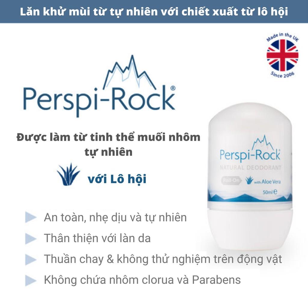 Lăn khử mùi từ thiên nhiên Perspi-Rock Natural Deodorant Roll On 50ml