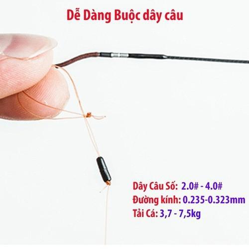 Dây trục câu đài buộc sẵn đầy đủ các kích thước, cước câu