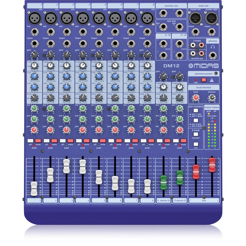 Bộ trộn âm thanh Mixer Analog - MIDAS DM12- Hàng chính hãng