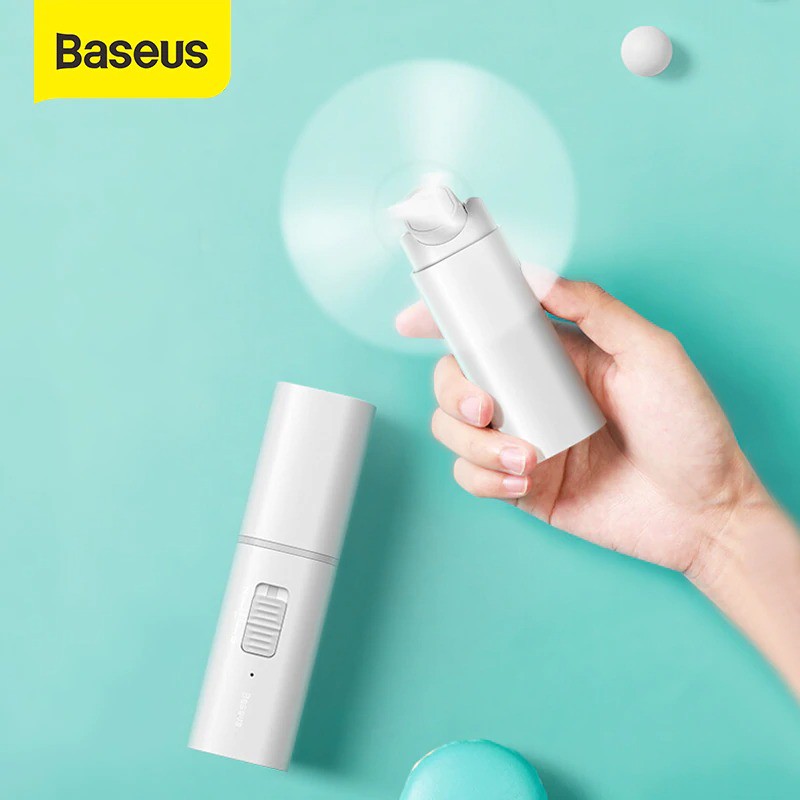 Quạt Cầm Tay Mini Baseus Square Tube Mini Handheld Fan (8h sử dụng, 2000mAh) - Hàng Chính Hãng