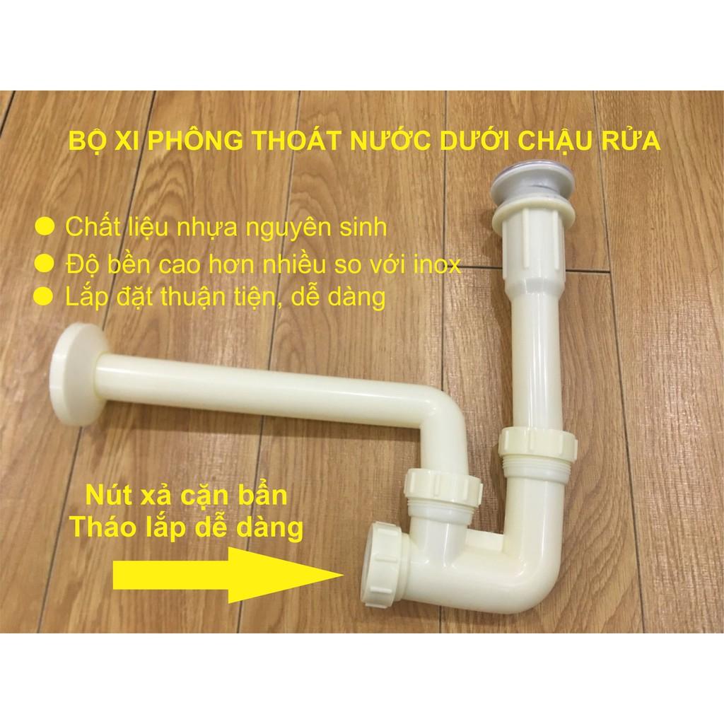 Bộ vòi chậu rửa mặt đồng cao cấp Rangos RG-02V