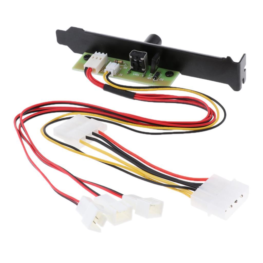 3 Channel  Fan Speed Controller for Desktop Computer Case Mini 3Pin 12V