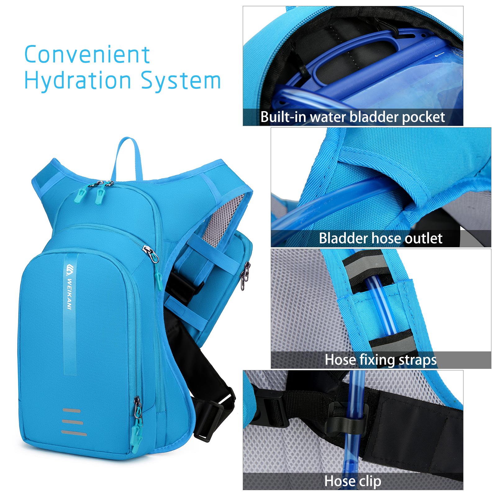 Weikani 10L Cycling Hydration Backpack with Phone Holder Bag Bicycle Bag Hiking Running Climbing Backpack Shoulder Bag