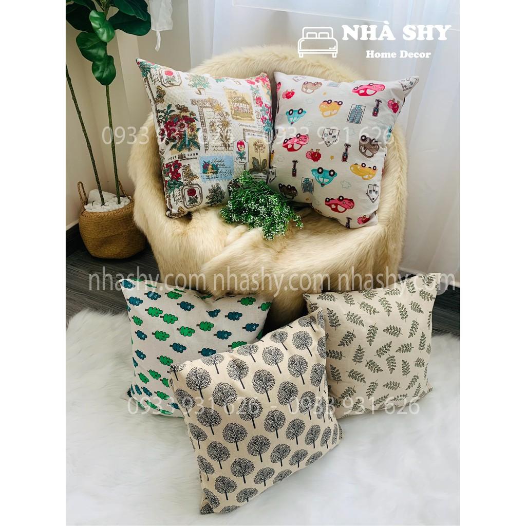 GỐI SOFA TRANG TRÍ - GỐI TỰA LƯNG CANVAS ( SIZE 45X45CM )