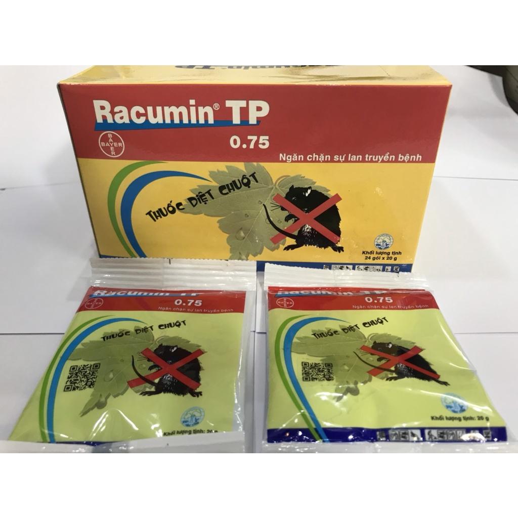 Thuốc diệt chuột Racumin dạng bột, gói 20gam, sản phẩm của Bayer, thuốc làm vỡ nội tạng chuột.