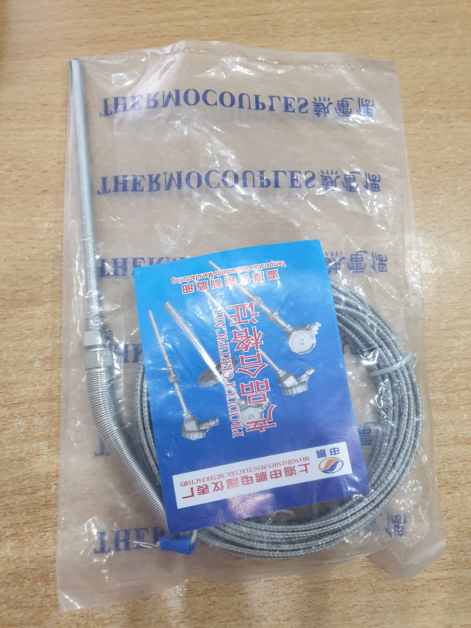 Can nhiệt K, phi 5 đầu dò 10Cm dây dài 5M