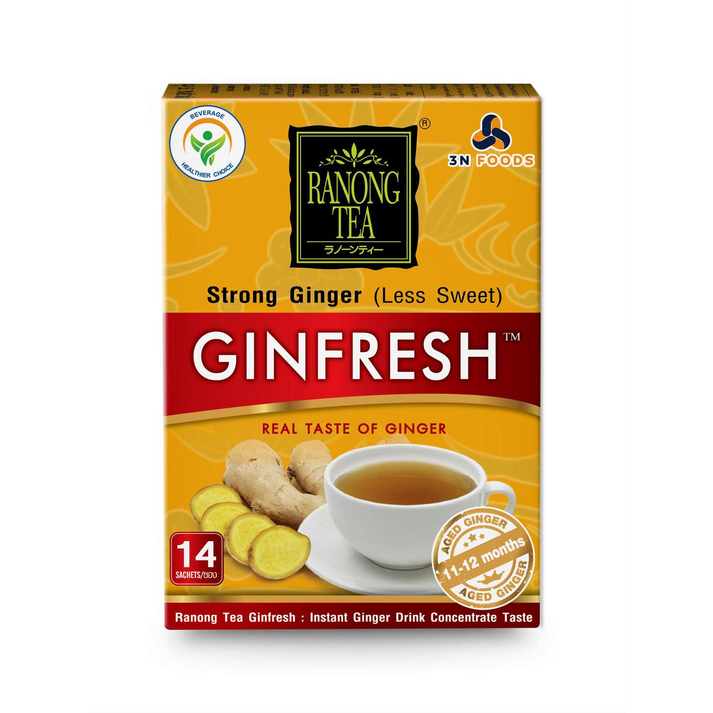 Trà gừng đậm đà Ginfresh Ranong Tea