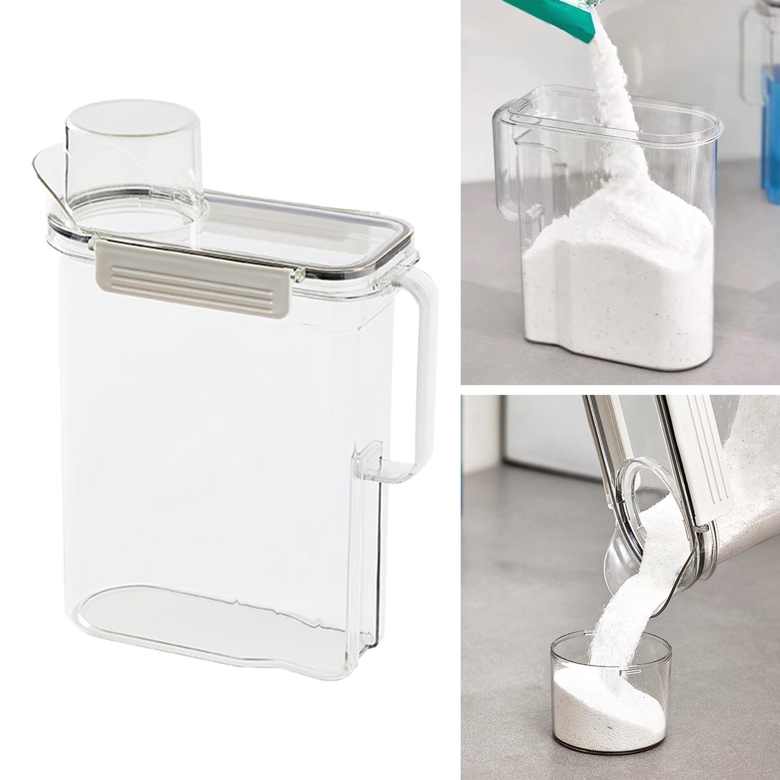 Laundry Storage Tin Box Large Rice Organizer White