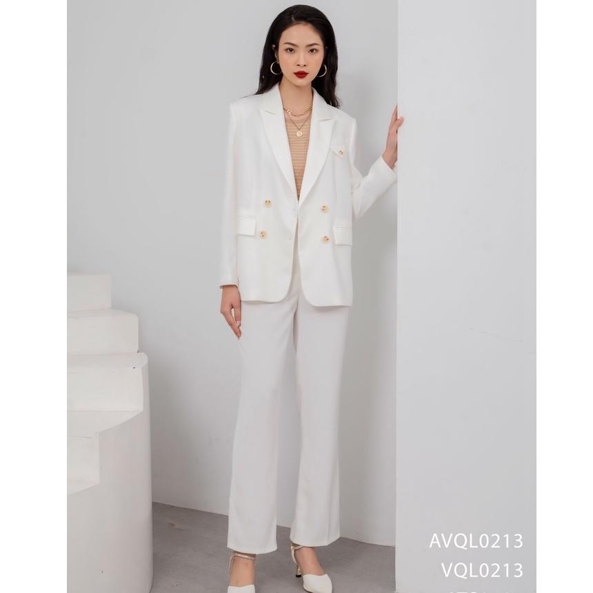 Quần Cullotes Emspo cạp bản to ghép bộ cùng blazer VQL0213