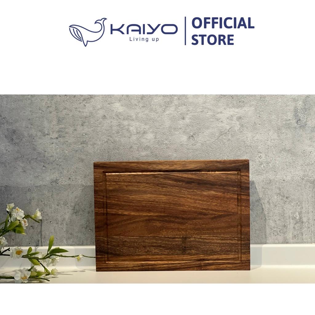 Thớt chặt gỗ óc chó KAIYO hình chữ nhật, kích thước 35 x 25 x 3,8cm