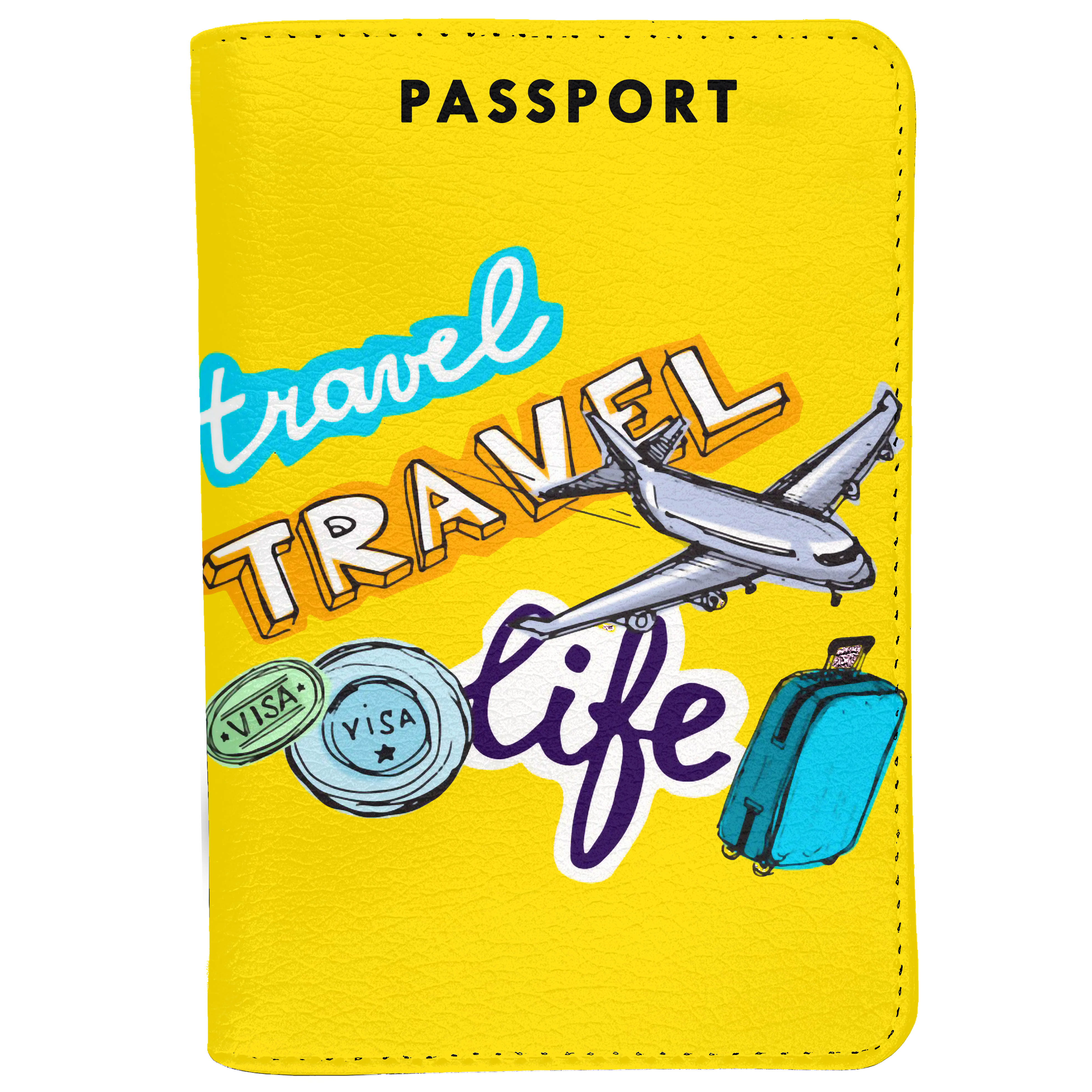 Ví Đựng Passport Du Lịch LIFE TRAVEL Sắc Màu Nghệ Thuật - Bao Da Hộ Chiếu STormbreaker Màu Sắc Năng Động Tươi Trẻ - Kiểu Dáng Tiện Lợi - Hình Ảnh Sắc Nét - Passport Cover Holder - LT079