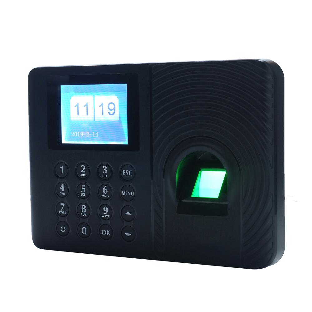 Máy chấm công Nhân viên Đăng ký Máy ghi âm 2.4 inch Màn hình LCD TFT DC