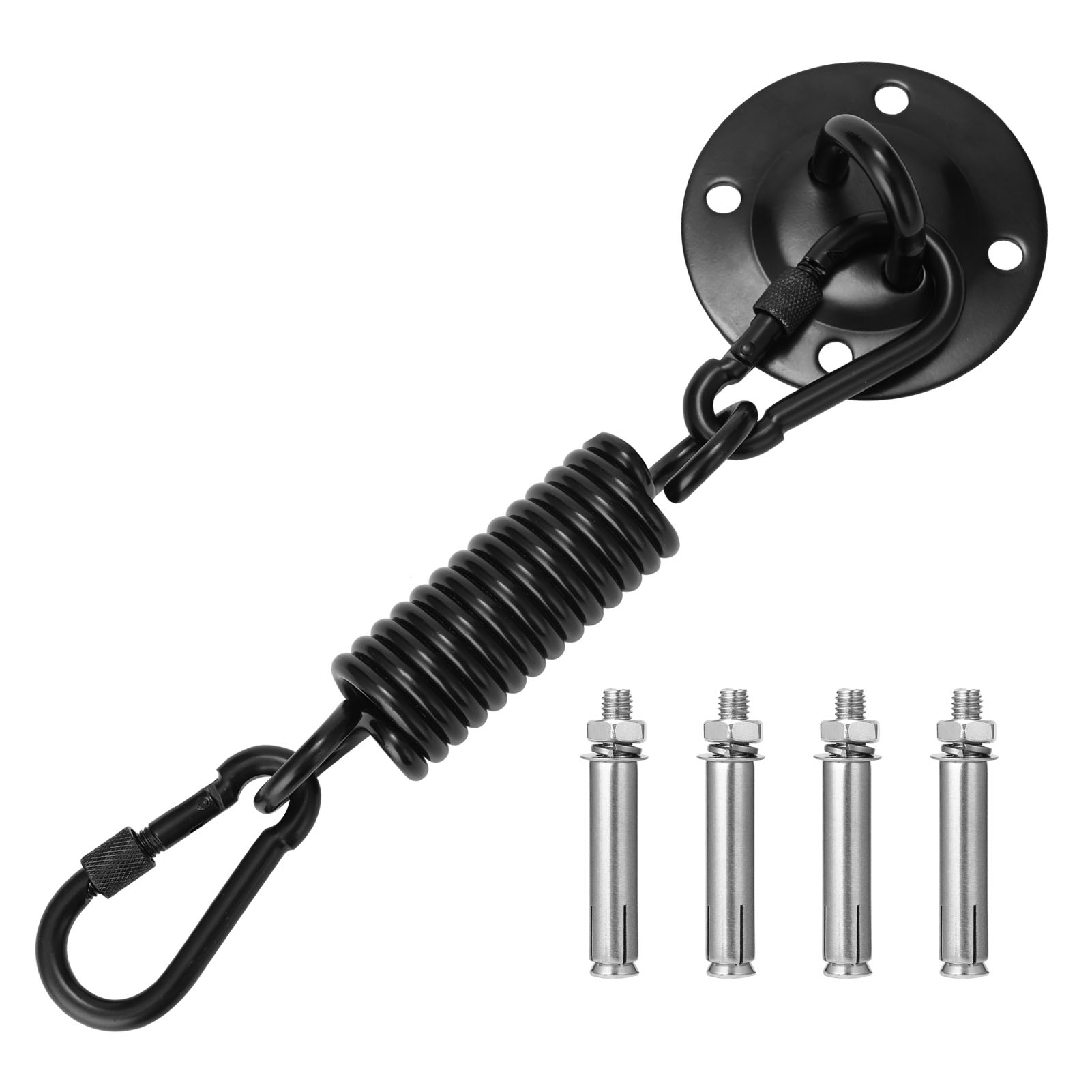 Móc treo bằng kim loại có lò xo giảm sốc mở rộng dùng cho treo xích đu