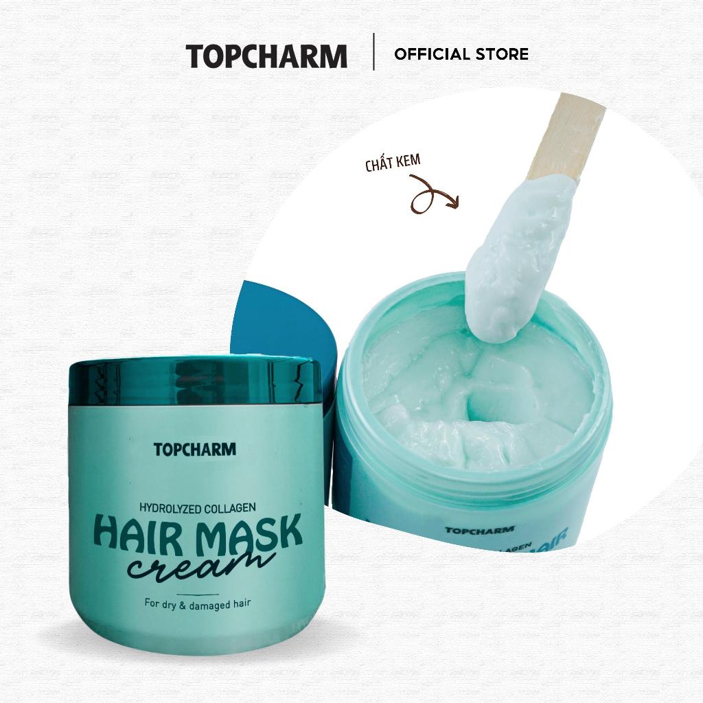 Kem Ủ Tóc Hương Sake TOPCHARM Suôn Mượt Vào Nếp, Kích Mọc Tóc Dày Hũ 500ml