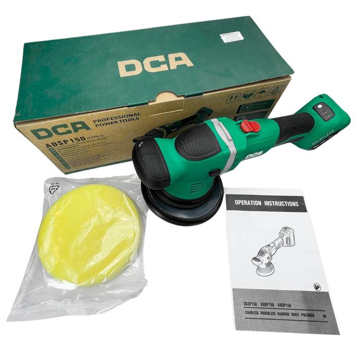 MÁY ĐÁNH BÓNG KHÔNG CHỔI THAN DÙNG PIN 630W DCA ADSP150Z - HÀNG CHÍNH HÃNG