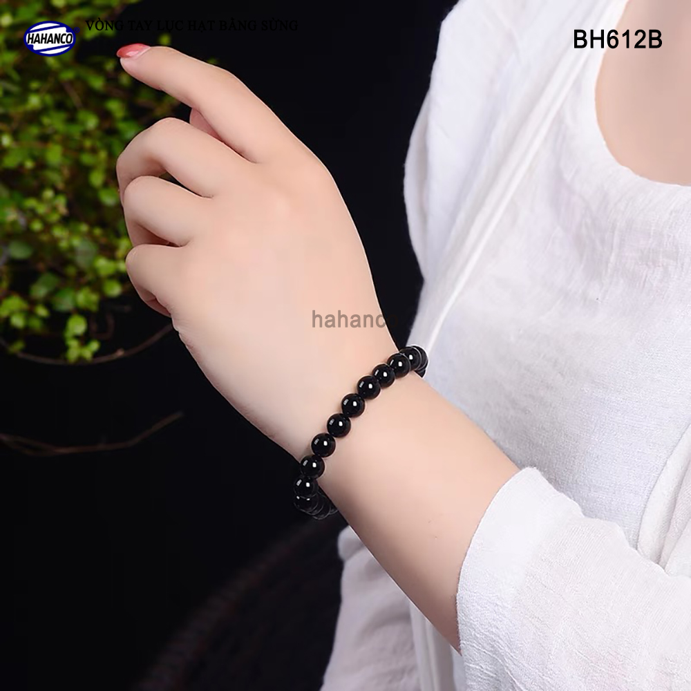 Vòng tay sừng Trâu đen Hồ Lô (BH611B) Mang lại May Mắn và Bình An cho bạn - Bracelet of HAHANCO