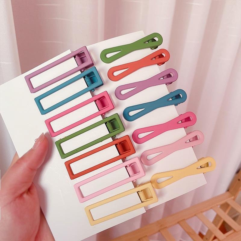 PVN49149 Kẹp Tóc Kim Loại Nhiều Màu Sắc Thiết Kế Đơn Giản Cho Nữ