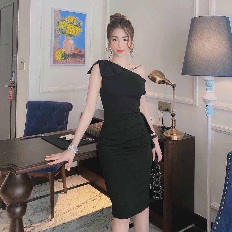 Đầm lệch vai bèo sang trọng