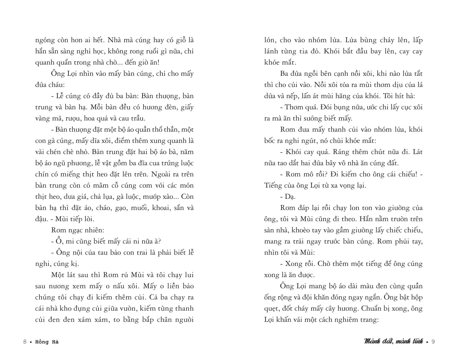 Sách Mảnh Đất, Mảnh Tình