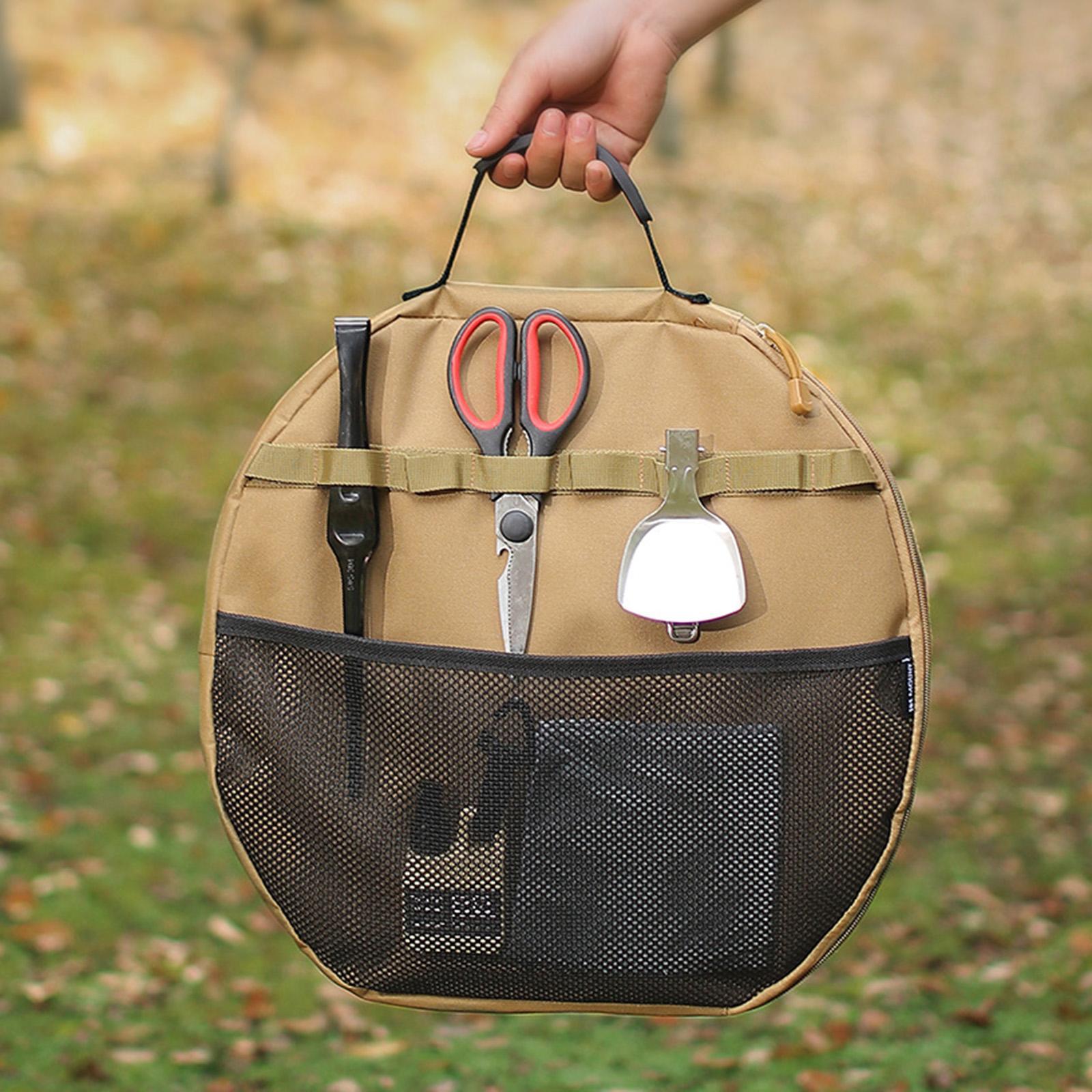 Baking Tray Storage Bag Utensils Cast Iron Skillet Bag for Picnic Travel BBQ