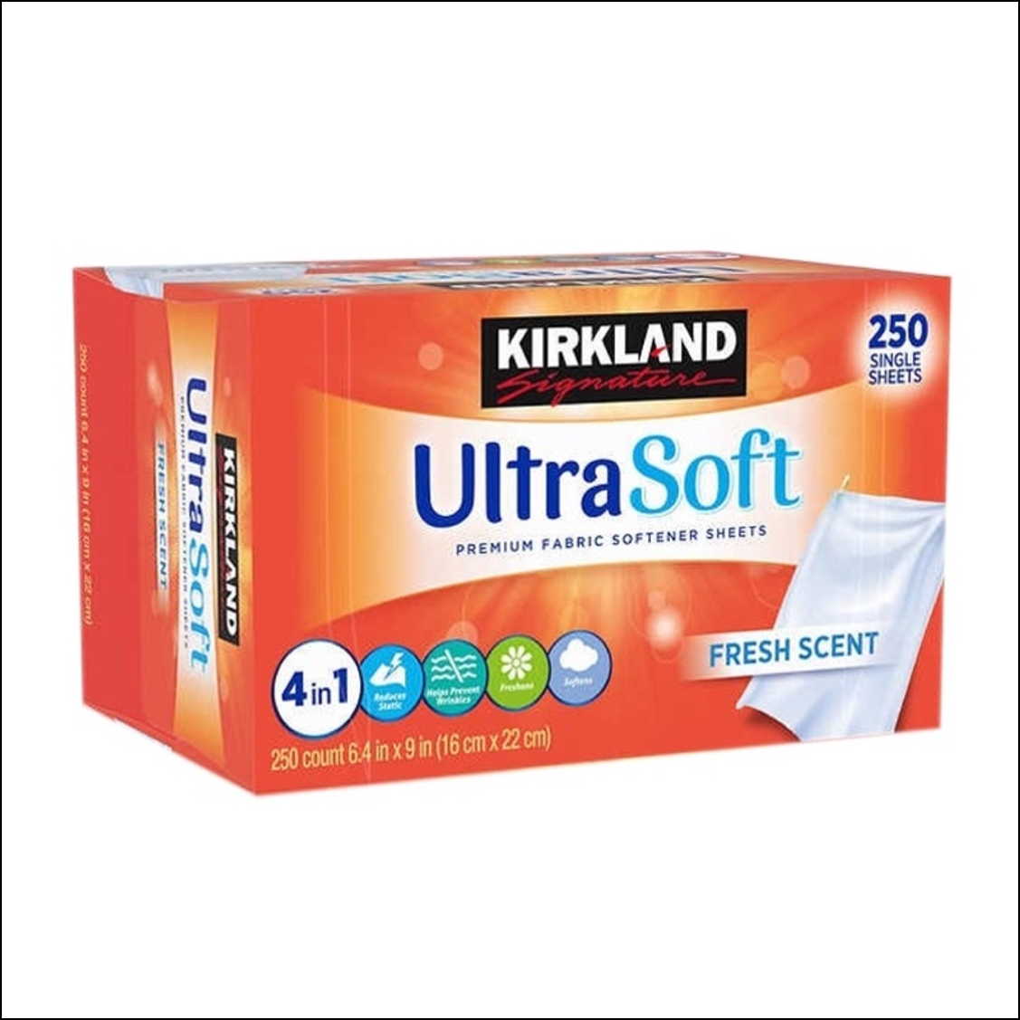 Giấy thơm quần áo Kirkland Signature Fabric Softener Sheets Ultra Soft