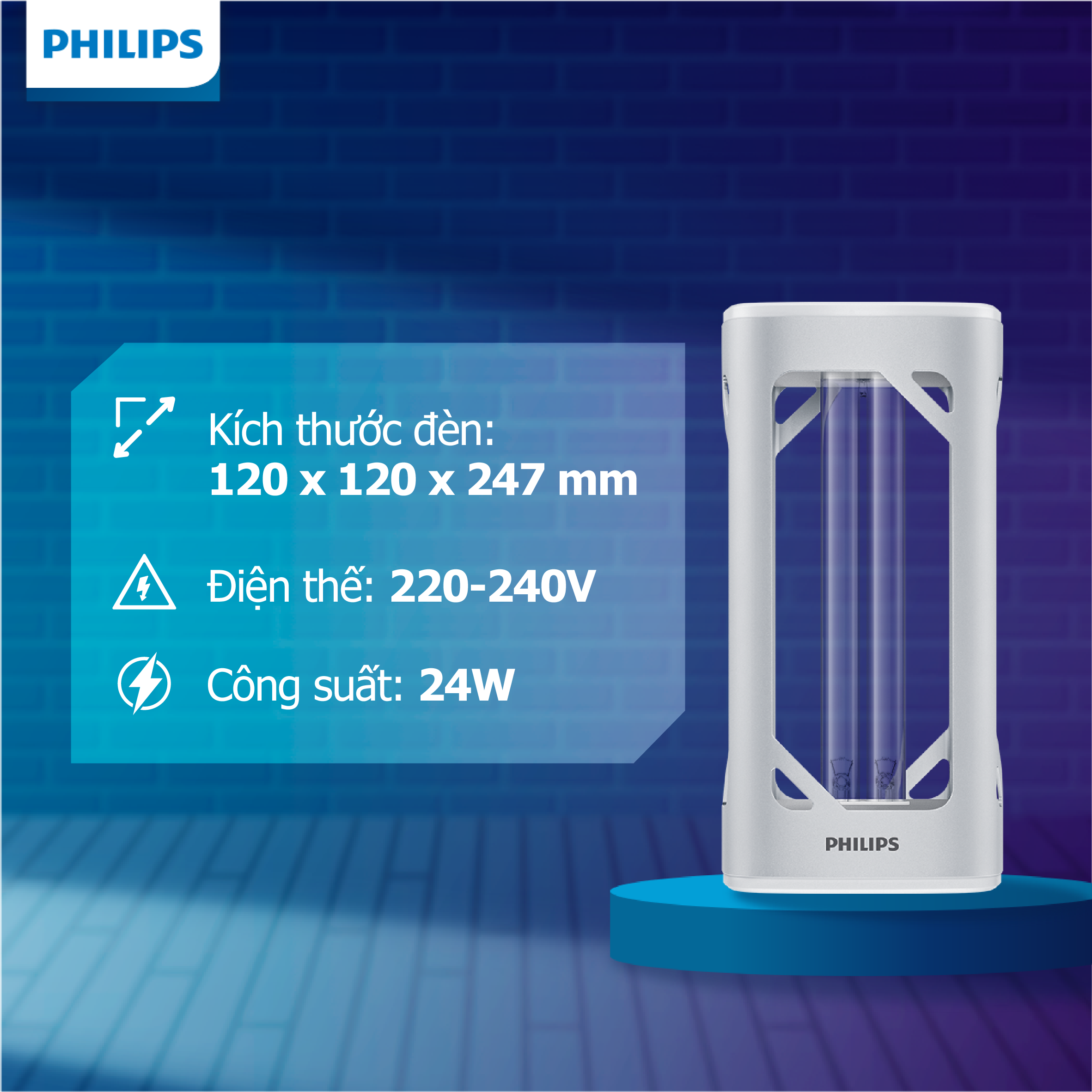 Đèn bàn khử trùng Philips UVC Disinfection Desk Lamp