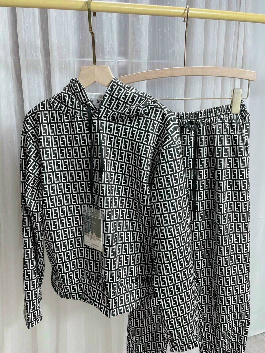Set bộ đồ nữ đò thun quần dài áo giả hoodie co họa tiết đẹp mặc đi chơi