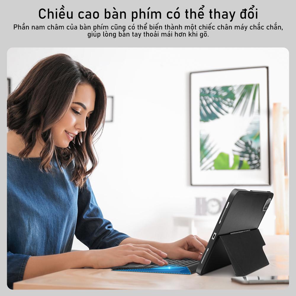 [HÀNG CHÍNH HÃNG GOOJODOQ] Bàn Phím Bluetooth Không Dây GOOJODOQ Từ Tính Dành Cho Ipad Pro 11 Air 5 4 10.9 Gen 9th 8th 7th 10.2 Bảo hành chính hãng