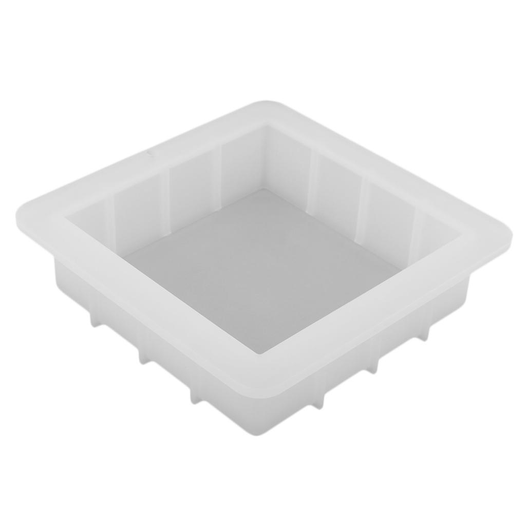 Square Silicone Soap Mold Easy Removal Handmade Soap Loaf Mould Baking Tools