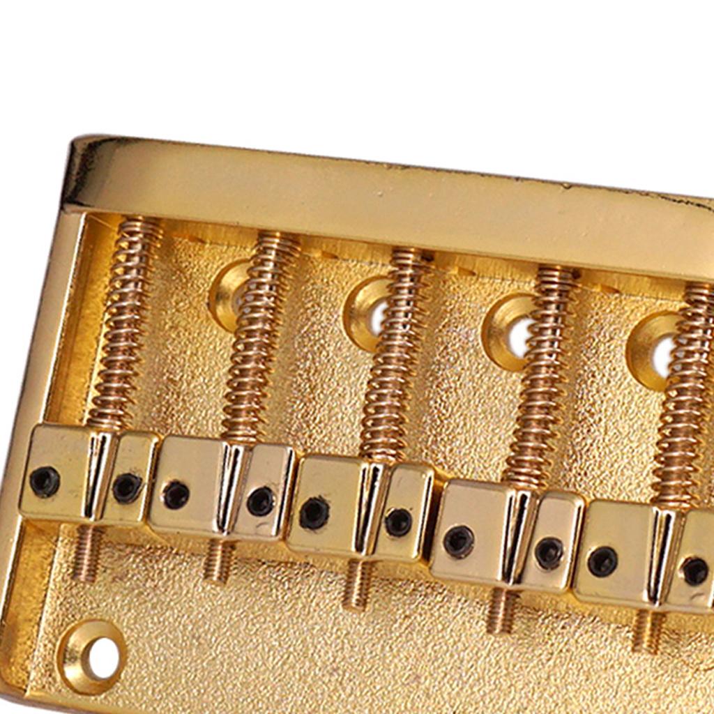5 String Bass Bridge Golden for Electric Bass Replacement Parts Accessories