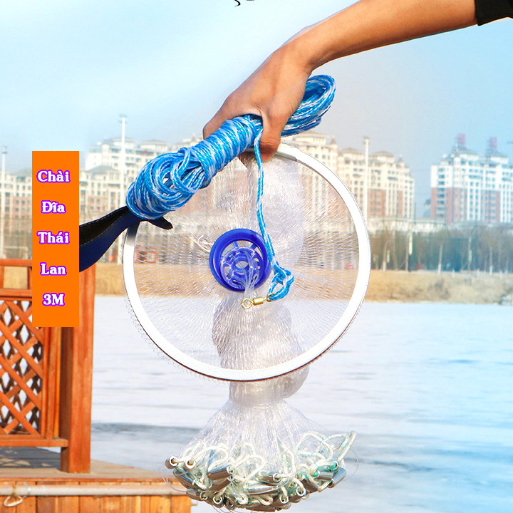 Chài Đánh Cá 4,8M. Chài Cước Thái Lan