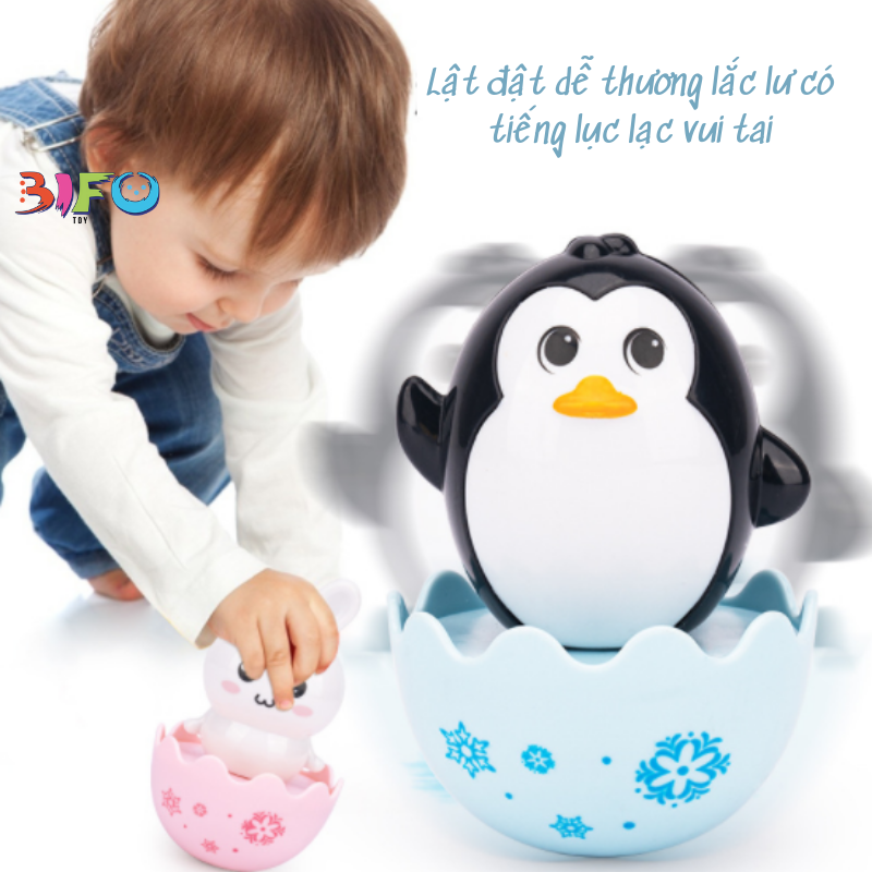 Đồ chơi lật đật mắt cười có âm thanh vui nhộn cho bé phát triển đầu đời phù hợp với bé từ 3 tháng