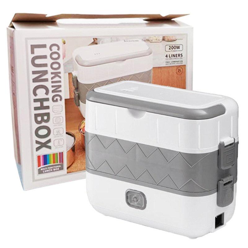 Cặp lồng ủ cơm 2 tầng 4 ngăn inox cắm điện Star