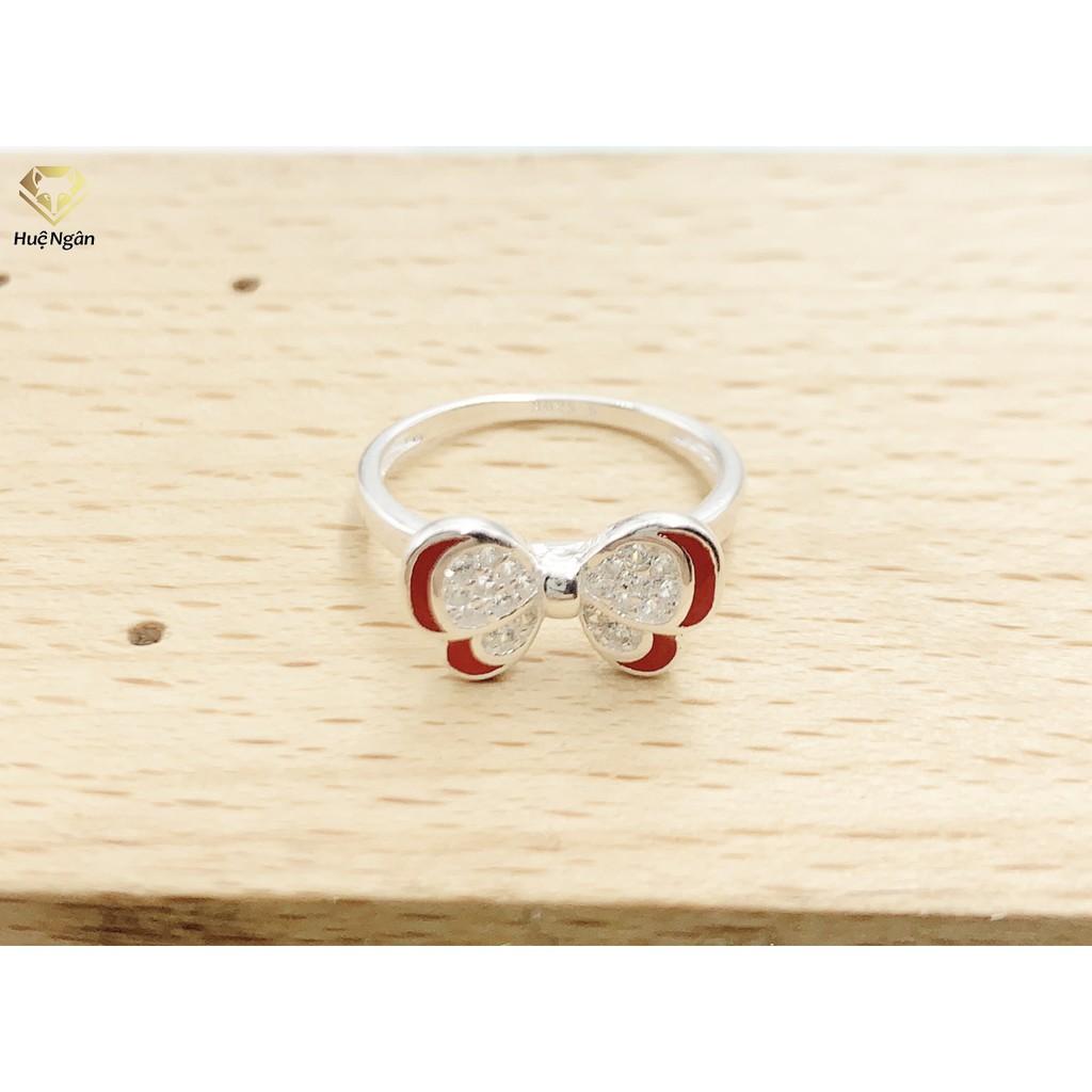 Nhẫn bạc Ý 925 Huệ Ngân - Hồ điệp xinh xinh xắn RYR140047