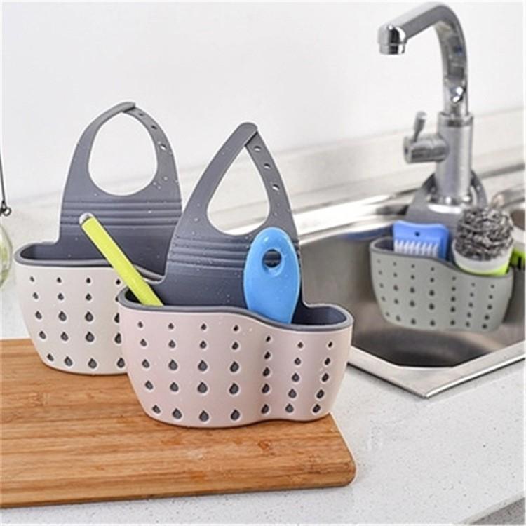 Giỏ Đựng Giẻ Lưới 2 LỚP Rửa Bát LOẠI DÀY Thoáng Giỏ Nhựa Treo Đồ Rửa Chén 2 Lớp Treo Vòi Nước Bồn Rửa