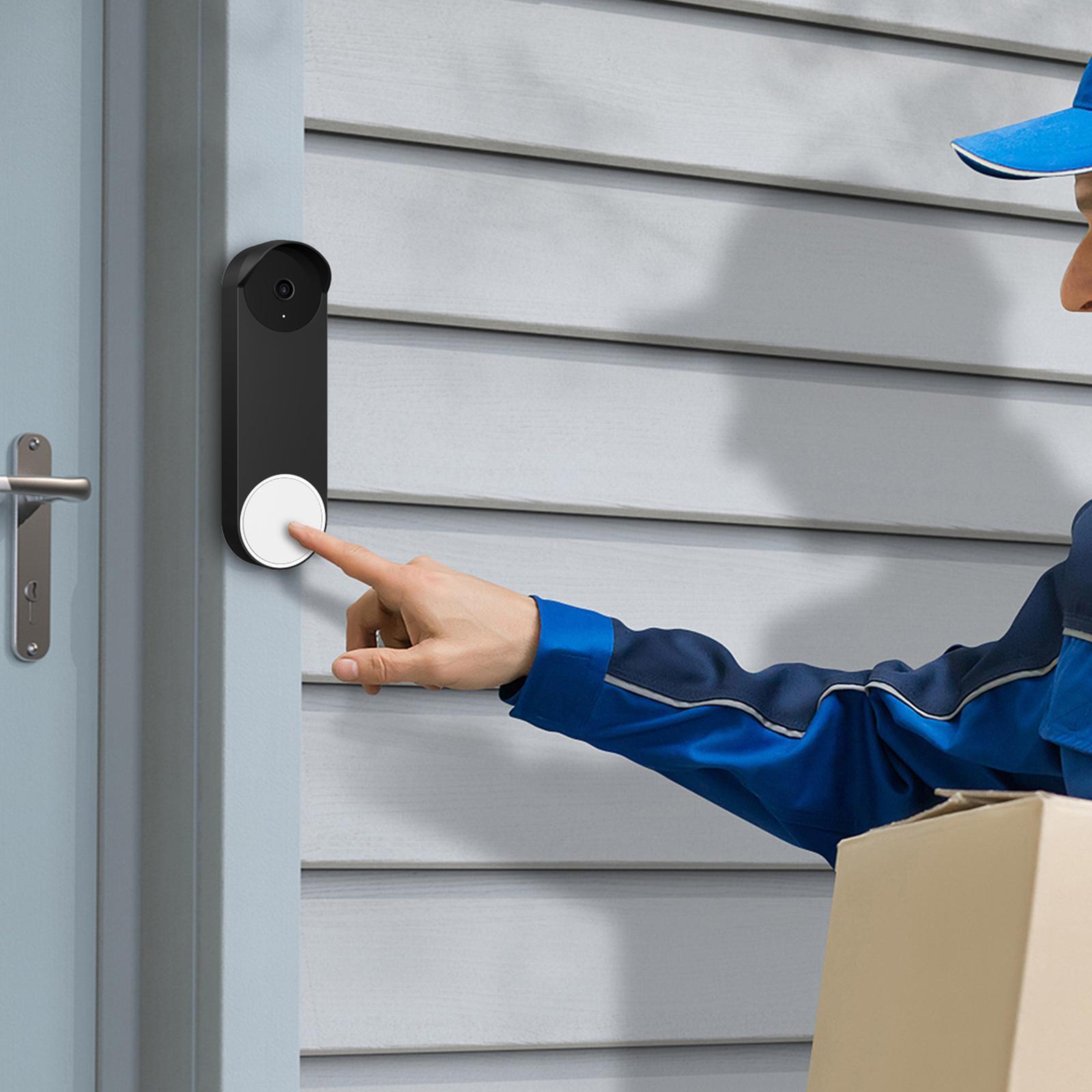 2Pieces Silicone Case Snugly Easy to Install for Google Nest Doorbell